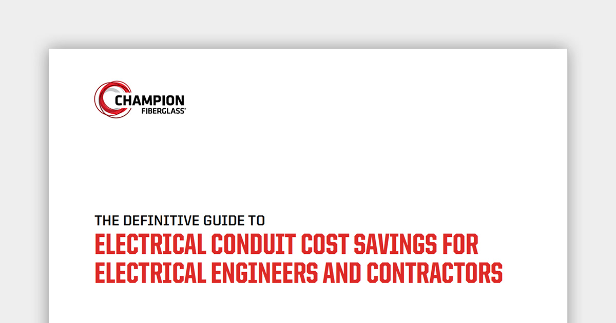 Electrical Conduit Cost Savings