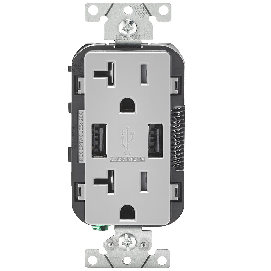 Leviton® T5832-GY 886678