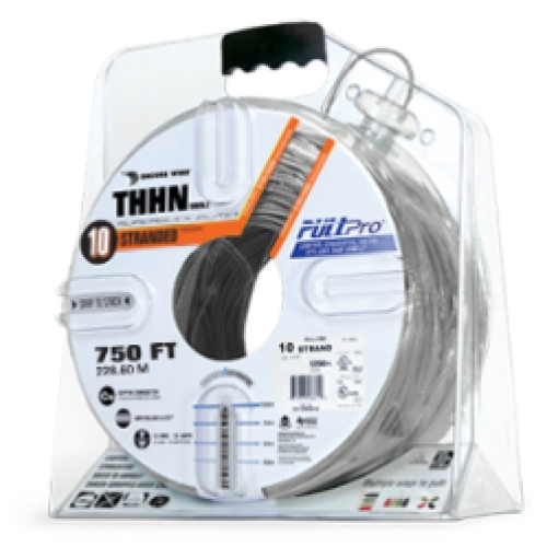 Encore Wire THHN-CU-10-STR-GRY-1500FT-PP 982636