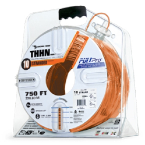 Encore Wire THHN-CU-10-STR-ORG-1500FT-PP 982638