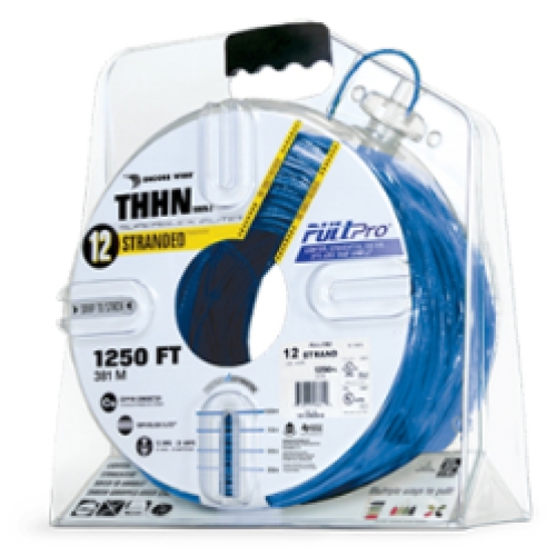 Encore Wire THHN-CU-12-STR-BLU-2500FT-PP 982456