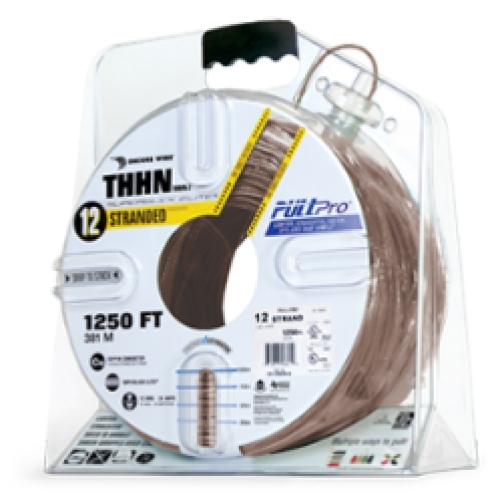 Encore Wire THHN-CU-12-STR-BRN-2500FT-PP 982608