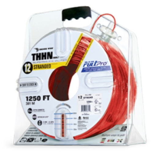 Encore Wire THHN-CU-12-STR-RED-2500FT-PP 982241