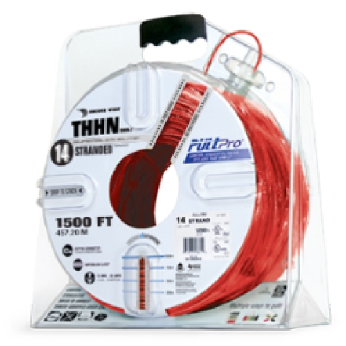 Encore Wire THHN-CU-14-STR-RED-3000FT-PP 982981