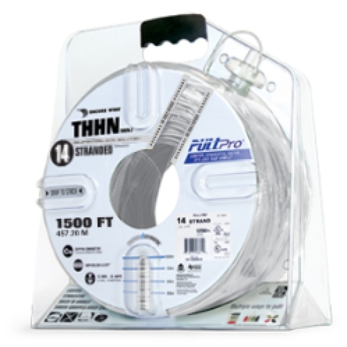 Encore Wire THHN-CU-14-STR-WHT-3000FT-PP 983140