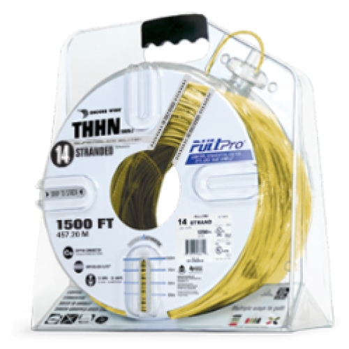 Encore Wire THHN-CU-14-STR-YEL-3000FT-PP 982988