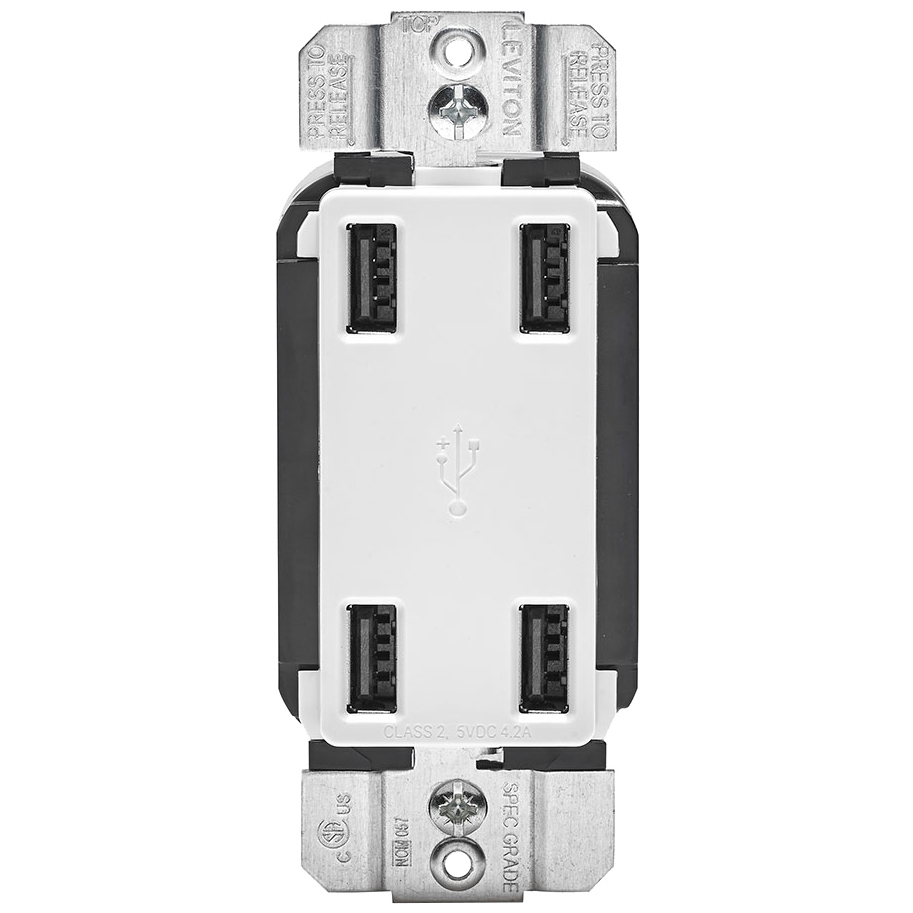 Leviton® USB4P-W