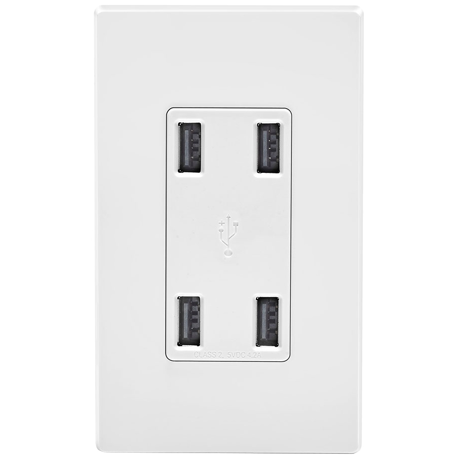 Leviton® USB4P-W 871639