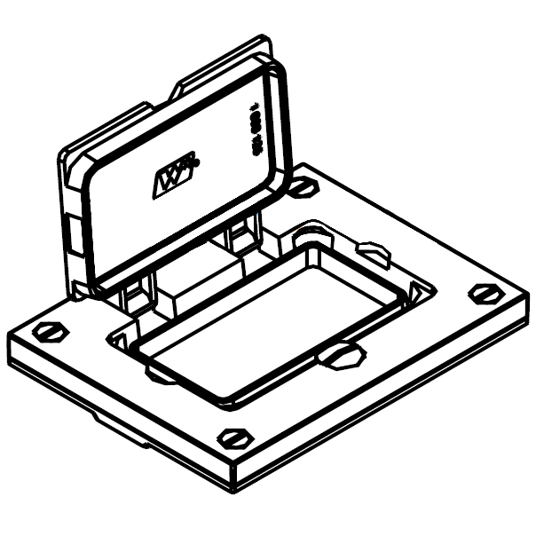 Wiremold® 828PRGFI-BLK 482399